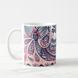 Mug Mermaids Folk Elements Vintage sans couture