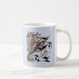 Mug Mermaids Vintage Victorian Illustration