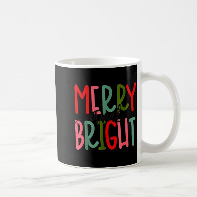 Mug Merry And Bright Christmas Women Girls Kids Toddle (Droite)