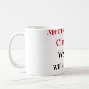 Mug Merry Bright Christmas ajouter nom de famille bien