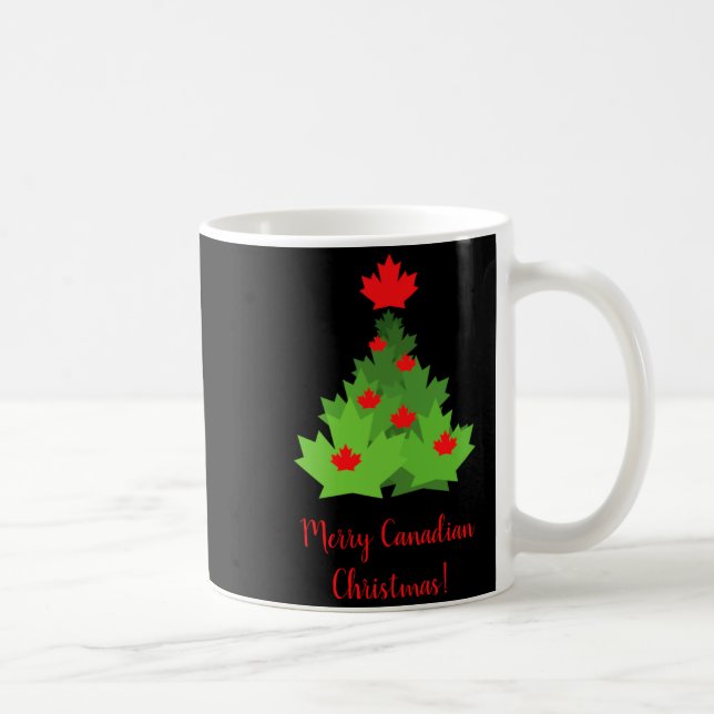 Mug Merry Canadian Maple Leaf Flag Christmas  (Droite)