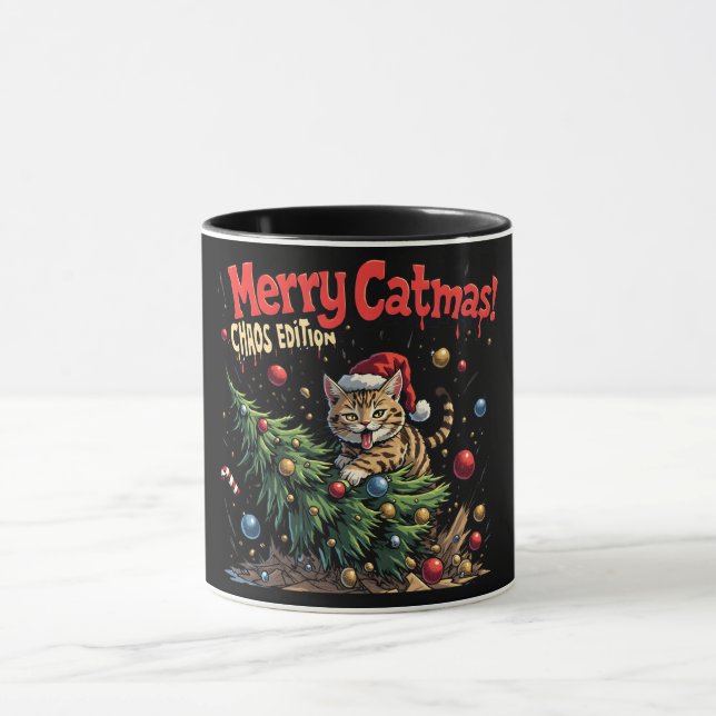 Mug Merry Catmas – Chaos Edition (Centre)