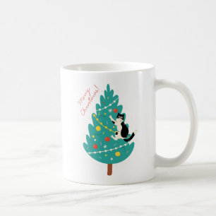 Mug Merry Catmas - Une escalade de Noël Purr-fect