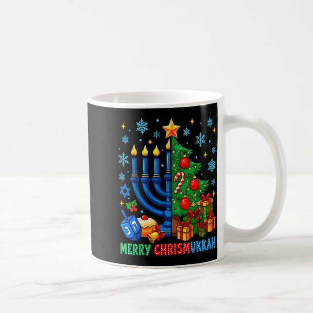 Mug Merry Chrismukkah Happy Christmas Hanukkah Pajama  (Droite)