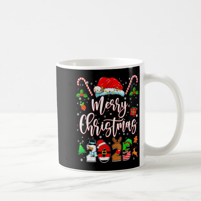 Mug Merry Christmas 2025 Family Matching Pajamas Xmas  (Droite)