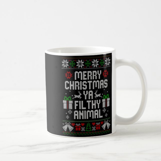 Mug Merry Christmas Animal Filthy Ya Xmas Pajama  (Droite)