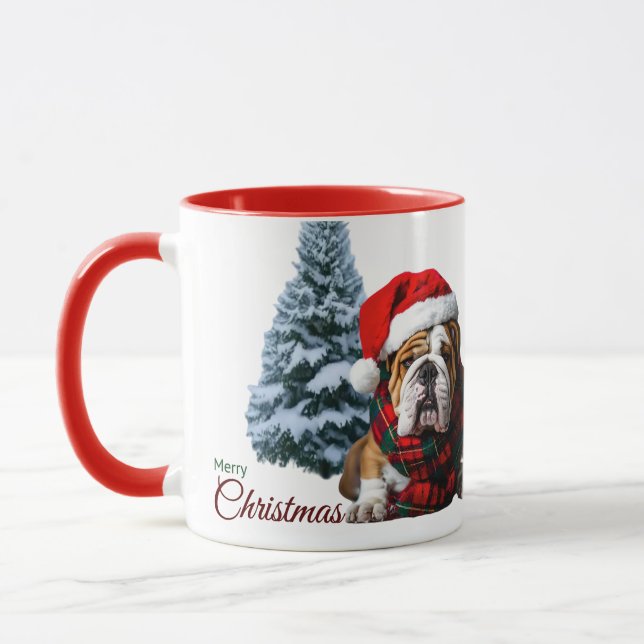 Mug Merry Christmas Bulldog (Gauche)
