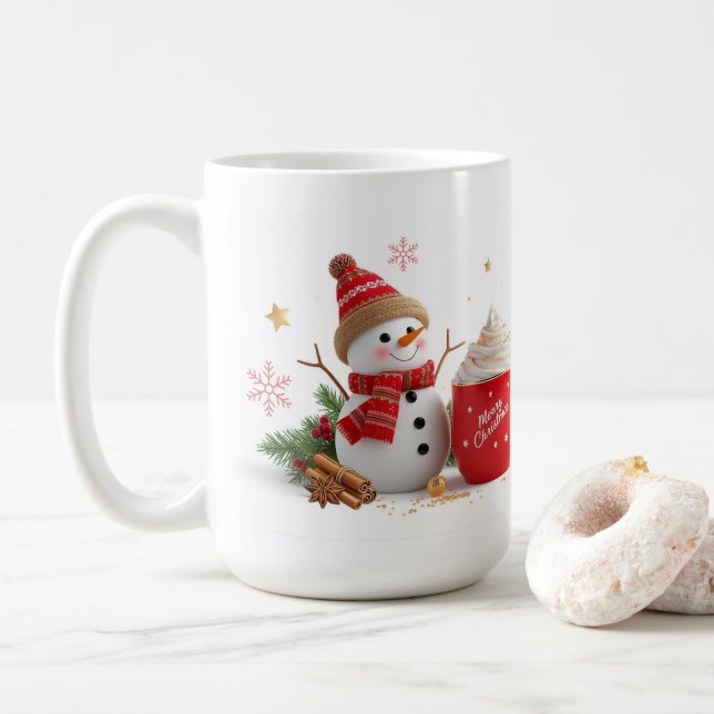 Mug Merry Christmas Gift  (Avec donut)