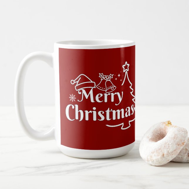 Mug Merry Christmas Gift  (Avec donut)