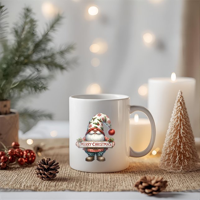 Mug Merry Christmas Gnome (Créateur téléchargé)