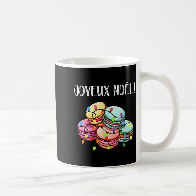 Mug Merry Christmas In French _ Macarons Joyeux Noel  (Droite)