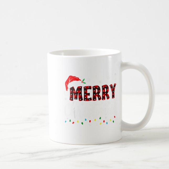 Mug Merry Christmas Lights Santa Hat Xmas Family Match (Droite)