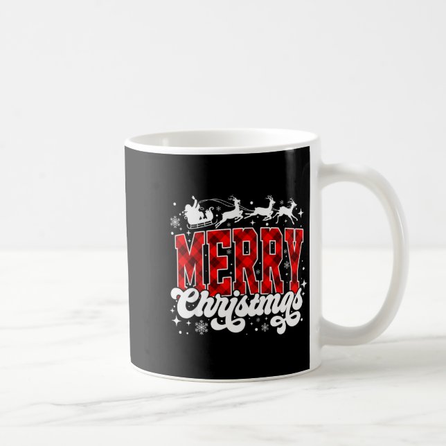 Mug Merry Christmas Lights Santa Hat Xmas Family Match (Droite)