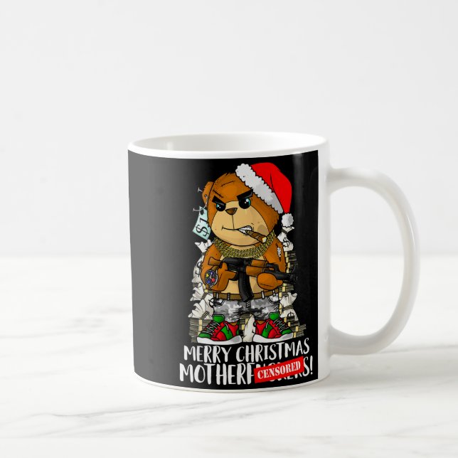Mug Merry Christmas Motherfker! Hip Hop Teddy Bear Xma (Droite)