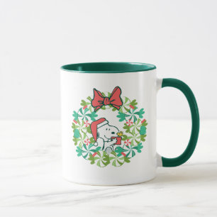 Mug Merry Christmas Peppermenthe Holiday Wreath