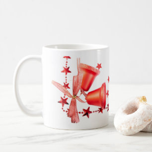 Mug Merry Christmas Red Bells decoration