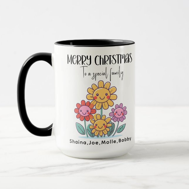Mug Merry Christmas to a Special Family cute (Gauche)