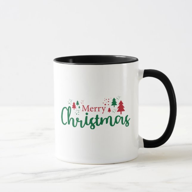 Mug Merry Christmas Tree Holiday Mug, 11 oz (Droite)