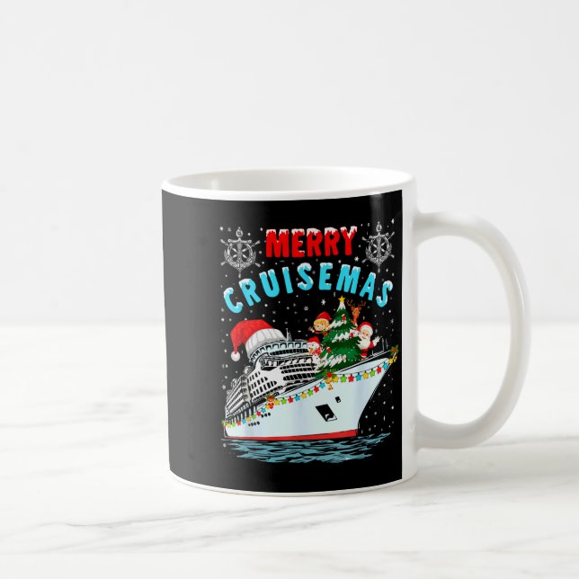 Mug Merry Cruisemas Cruise Ship Family Christmas  (Droite)