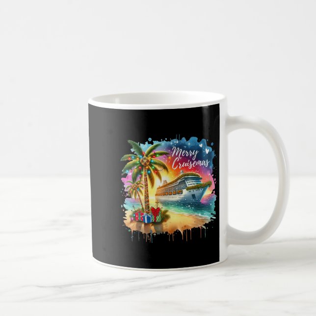 Mug Merry Cruisemas Family Cruise Christmas Funny Boat (Droite)