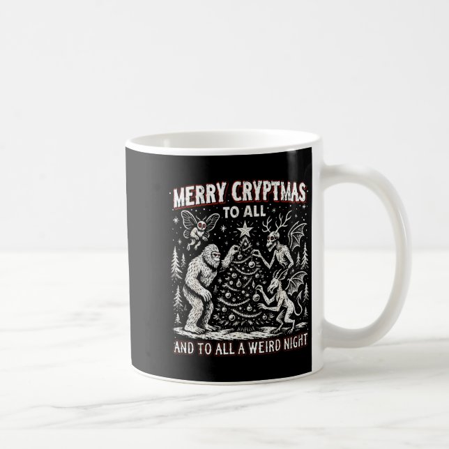 Mug Merry Cryptmas Weird Night Cryptid Holiday Art  (Droite)