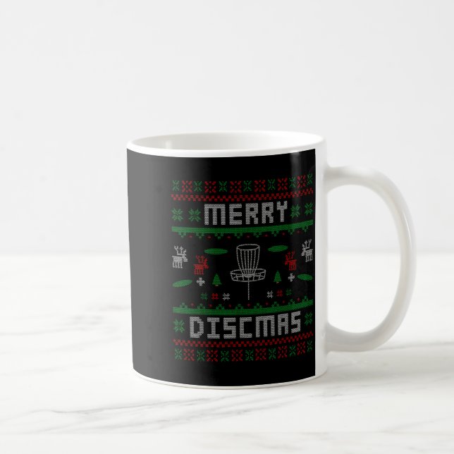 Mug Merry Discmas Disc Golf Ugly Dad Uncle Christmas G (Droite)