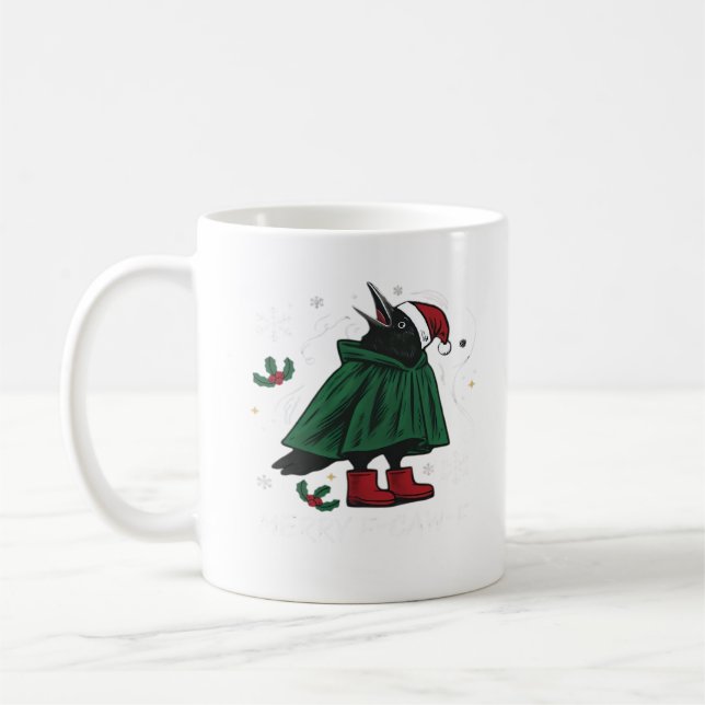 Mug Merry F Caw F Style Graphique Amusant (Gauche)