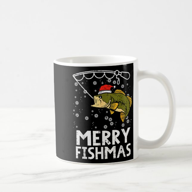 Mug Merry Fishmas Fish Fishing Xmas Christmas Dad Men  (Droite)