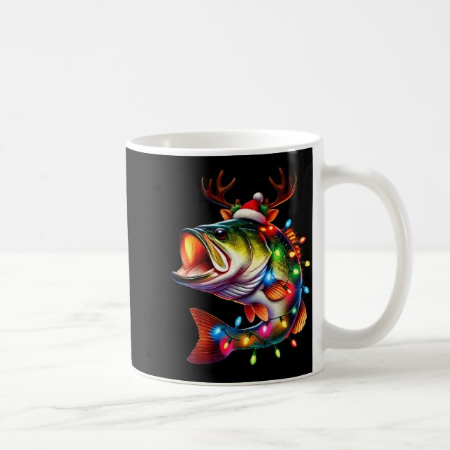 Mug Merry Fishmas Santa Fishing Lovers Funny Fisherman (Droite)