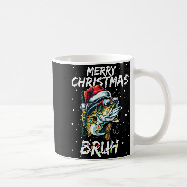 Mug Merry Fishmas Santa Fishing Lovers Funny Fisherman (Droite)