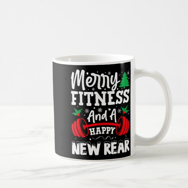 Mug Merry Fitness Happy New Rear Workout Christmas  (Droite)
