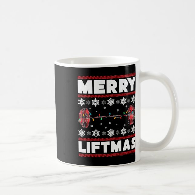 Mug Merry Liftmas Fun Christmas Gym Workout Fitness Gi (Droite)