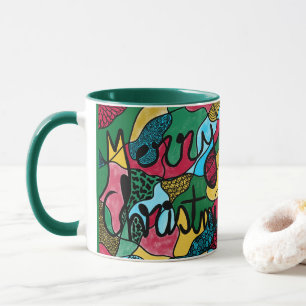 MUG MERRY NOËL NEUROGRAPHIQUE & NOIR LIGNE