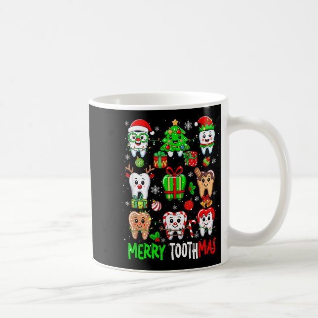 Mug Merry Toothmas Teeth Collection Santa Reindeer Xma (Droite)