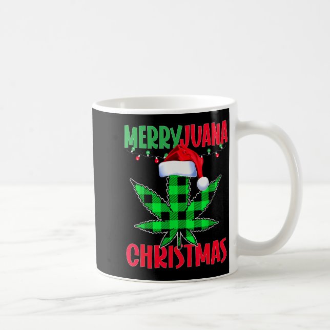 Mug Merryjuana Weed Leaf Funny Christmas Pajama X-mas  (Droite)