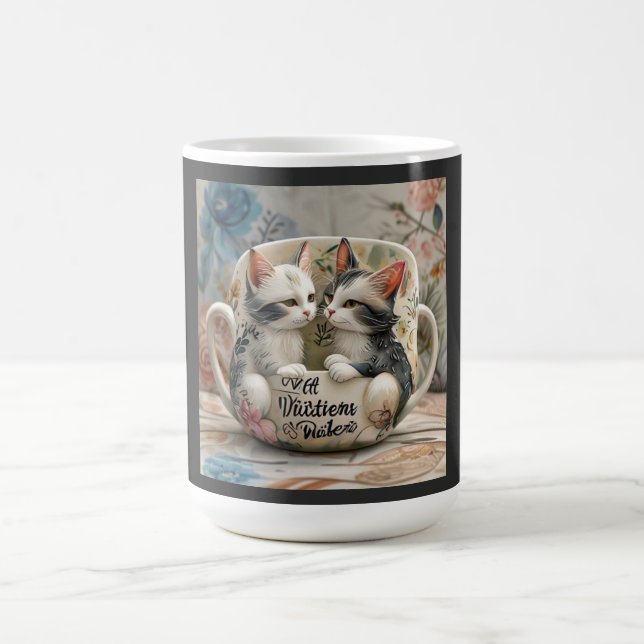 Mug Merveilles des Moustaches : L'Amitié Féline est Ét (Centre)