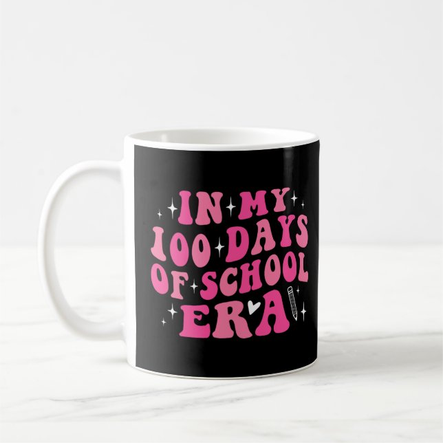 Mug Mes 100 Jours De L'Ère Scolaire Enseignantes Fille (Gauche)