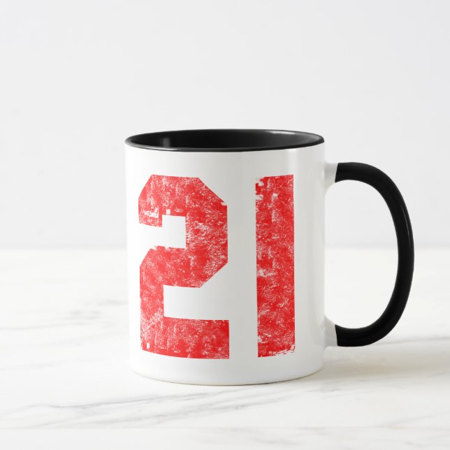 Mug Mes 21èmes cadeaux d'anniversaire (Droite)