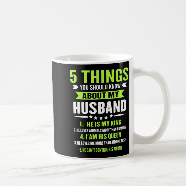Mug Mes 5 choses à savoir sur (Droite)