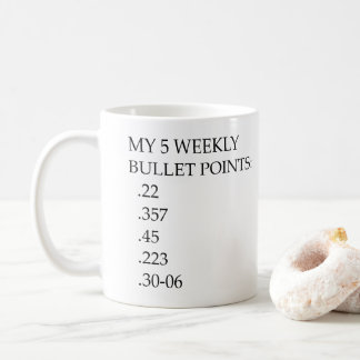 Mug Mes 5 points de balles hebdomadaires me réveillent