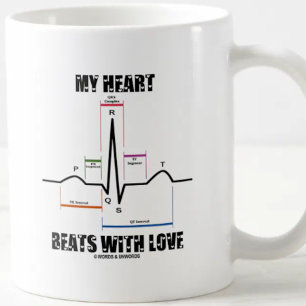 Mug Mes battements de coeur avec amour
