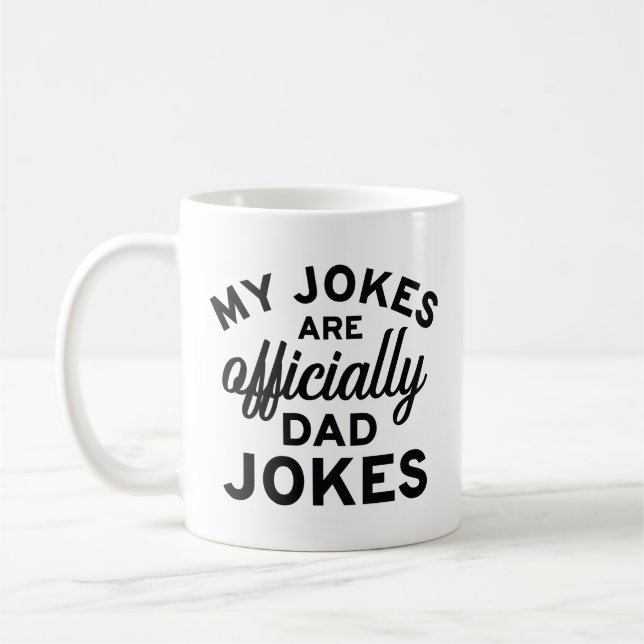Mug Mes blagues sont officiellement des blagues de pap (Gauche)