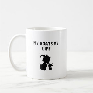 Mug Mes chèvres ma vie passionnée amoureuse des animau