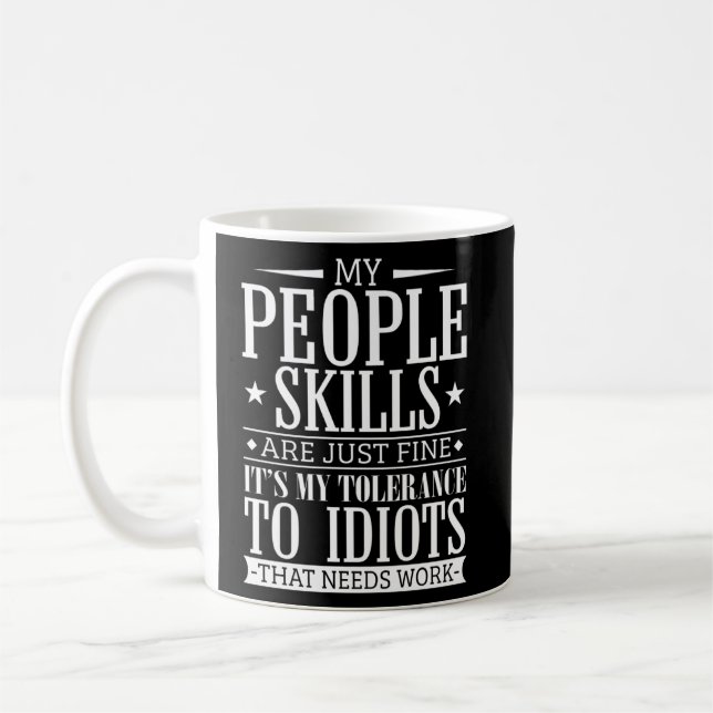 Mug Mes compétences humaines sont tout à fait bien C'e (Gauche)