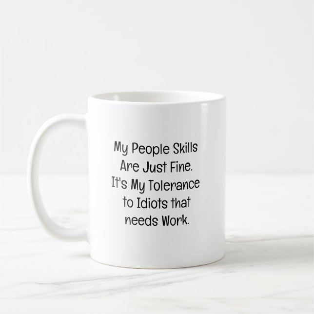 Mug Mes compétences relationnelles sont parfaites (Gauche)