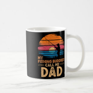 Mug Mes copains de pêche m'appellent Papa Rétro Vintag