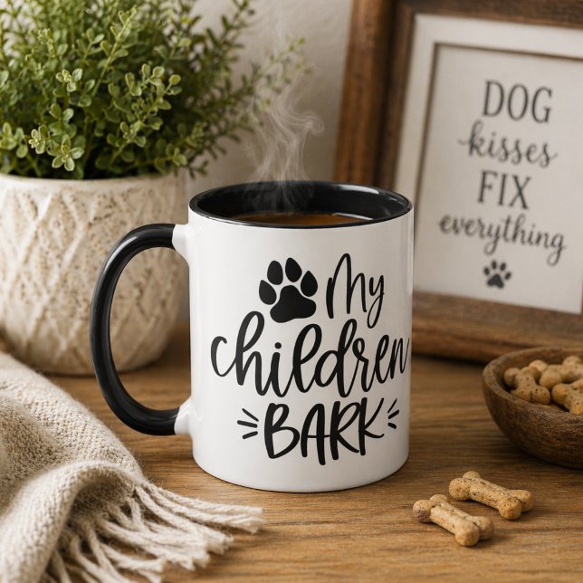 Mug Mes enfants aboient  (Créateur téléchargé)