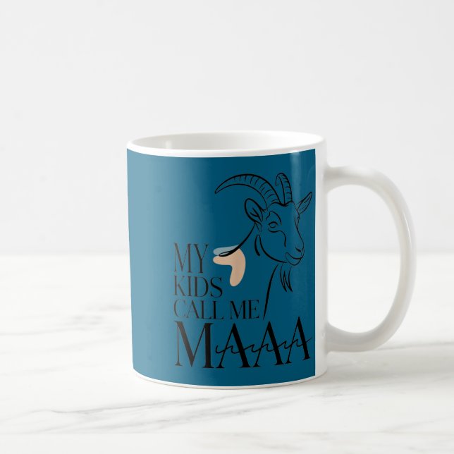 Mug Mes enfants m'appellent maman chèvre drôle de ferm (Droite)