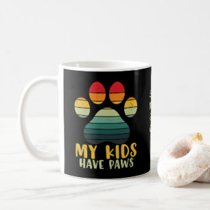 Mug Mes enfants ont des pattes de café personnalisé Mu