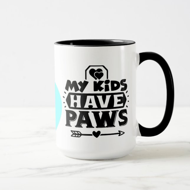 Mug Mes enfants ont des pattes de muscade (Droite)